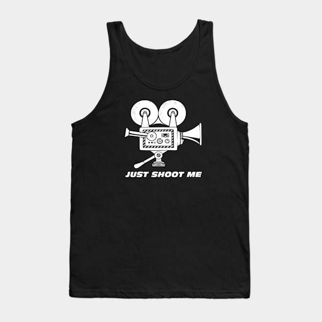 Just Shoot Me Tank Top by Fade In Designs